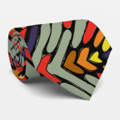 Cravate Zig Zag Bright & Bold (Roulé)