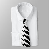 Cravate Zig Zag Motif noir et blanc Lightning (Attaché)