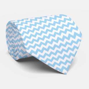 Cravate Zigzag bleu, Chevron bleu, Motif géométrique