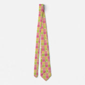 Cravate Zigzag, Chevron, Pois, En vichy, Patchwork (Dos)