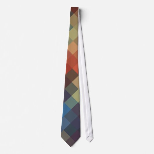 Cravate Zigzag coloré Motif sans marin 2 (Devant)