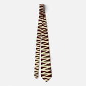Cravate Zigzag - Crème sur Dark Brown 330000 (Dos)