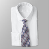 Cravate Zigzag de girafe violet (Attaché)