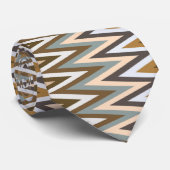Cravate Zigzag Multicolor Motif (Roulé)