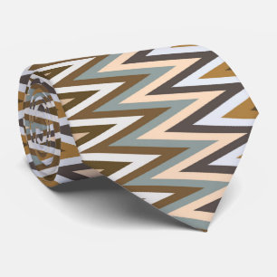 Cravate Zigzag Multicolor Motif