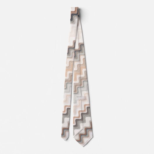 Cravate Zigzag Multicolor Motif (Dos)