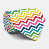 Cravate - Zigzag multicolore 3 (Roulé)