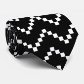 Cravate Zigzag noir d'eb (Roulé)