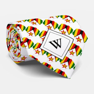 Cravate ZIMBABWE Écriture chrétienne Monogramme