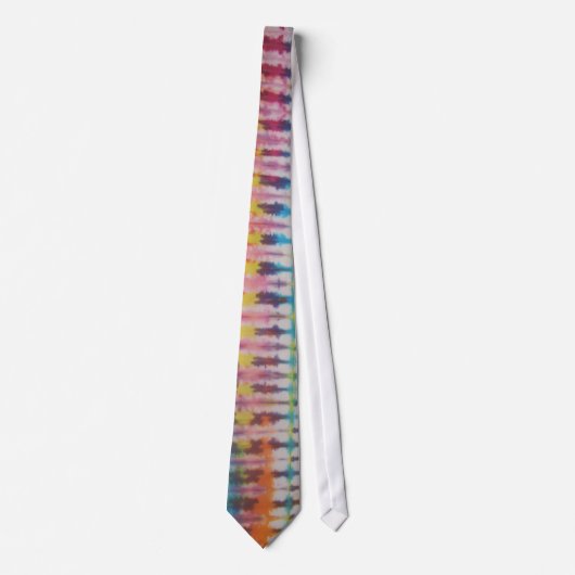 Cravate Zippie Orange Tip Tie Dye Necktie (Devant)