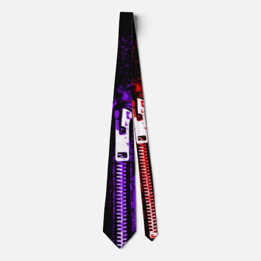 Cravate Zips Purple (Devant)
