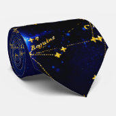 Cravate Zodiac Constellations Galaxy (Roulé)
