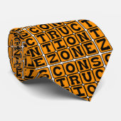 Cravate Zone de construction, zone de Hardhat (Roulé)