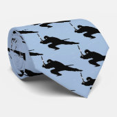 Cravates à la carte bleue "NINJA CHOP" de DzynR (Roulé)