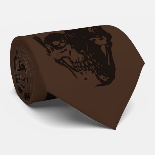 Cravates crâniens Brown (Roulé)