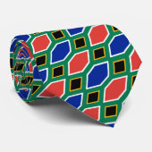 Cravates d'Afrique du Sud moderne, mode drapeau af (Roulé)