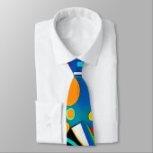 Cravates d'art moderne pour hommes Motif Abstrait (Attaché)