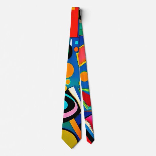 Cravates d'art moderne pour hommes Motif Abstrait (Devant)