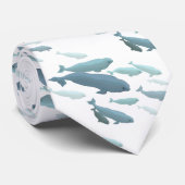 Cravates de baleine de beluga et cravates de faune (Roulé)