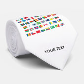 Cravates de drapeau du monde (Roulé)