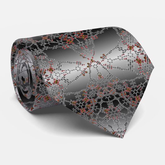 Cravates de la Science - noires et gradient blanc (Roulé)