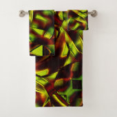 Cravates déformés de rubans verts brûlés (En situation)