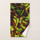 Cravates déformés de rubans verts brûlés (Serviette à main)
