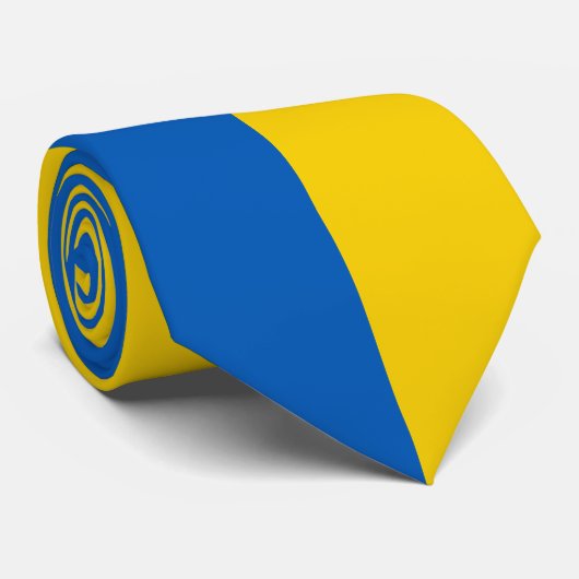 Cravates du drapeau ukrainien (Roulé)