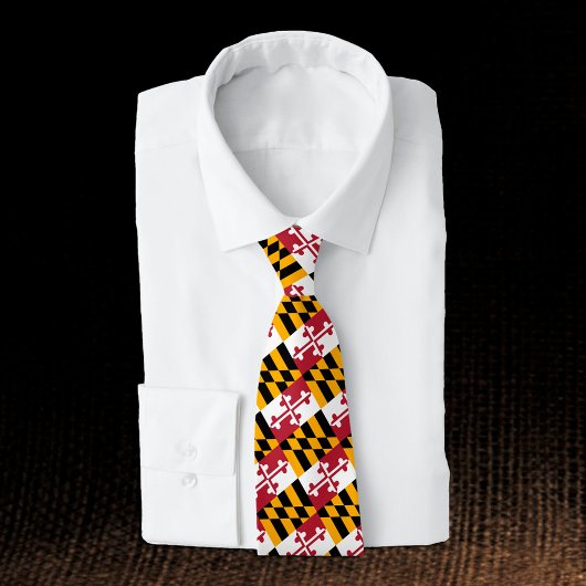 Cravates du Maryland, mode d'affaires USA, drapeau