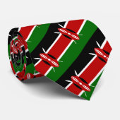 Cravates kenyans, mode Drapeau kenyan, affaires (Roulé)