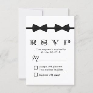 Cravates minimalistes Mariage Gay double Bow RSVP