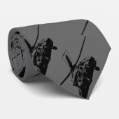 Cravates noires de faucon (Roulé)