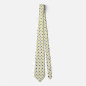 Cravates Polka Dot Pour Hommes | Cravate Jaune Et  (Devant)