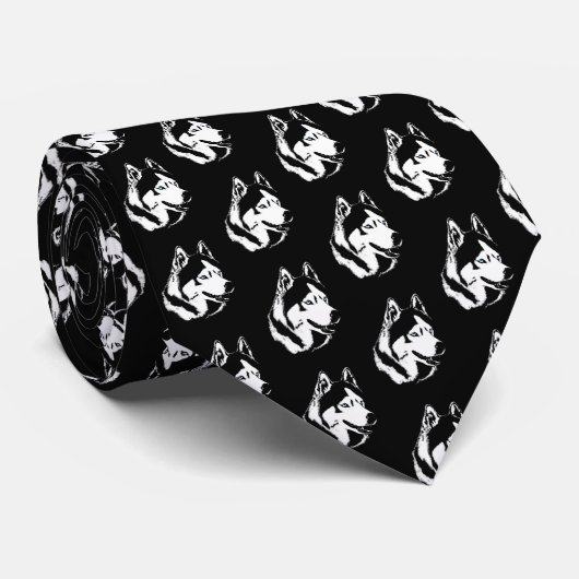 Cravates sibériens Husky Cravate élégant de malamu (Roulé)
