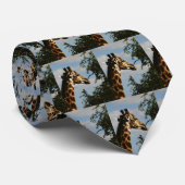 Cravates unisexes de safari de faune de girafe (Roulé)