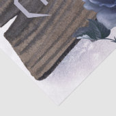 Craving Raven Bird Blue Roos Whimsical Decoupage Tissuepapier (Detail)