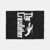Crawfihe Crawfather Funny Crayfish Parody Dad Papa Fleece Deken (Voorkant (Horizontaal))