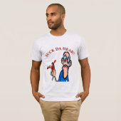 Crawfisg Cartoon, ajouter le texte T-shirt Adulte (Devant entier)