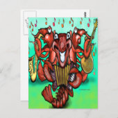 Crawfish Band Briefkaart (Voorkant / Achterkant)