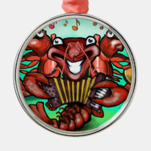 Crawfish Band Metalen Ornament