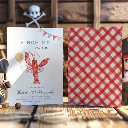 Crawfish Birthday Invitation | Crawfish Party Kaart