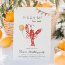 Crawfish Birthday Invitation | Crawfish Party