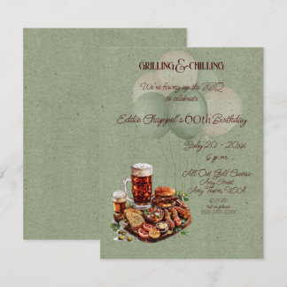 Crawfish Boil 60th Birthday Invitation