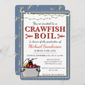 Crawfish Boil afstuderen Party School Kaart (Voorkant / Achterkant)