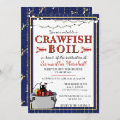Crawfish Boil Afstuderen schooldiploma Kaart (Voorkant / Achterkant)