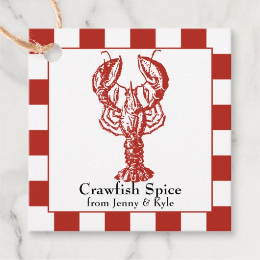 Crawfish Boil Bedankjes Labels (Voorkant)