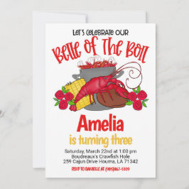 Crawfish Boil Birthday Invitation Kaart