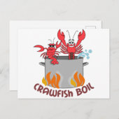 Crawfish Boil Briefkaart (Voorkant / Achterkant)