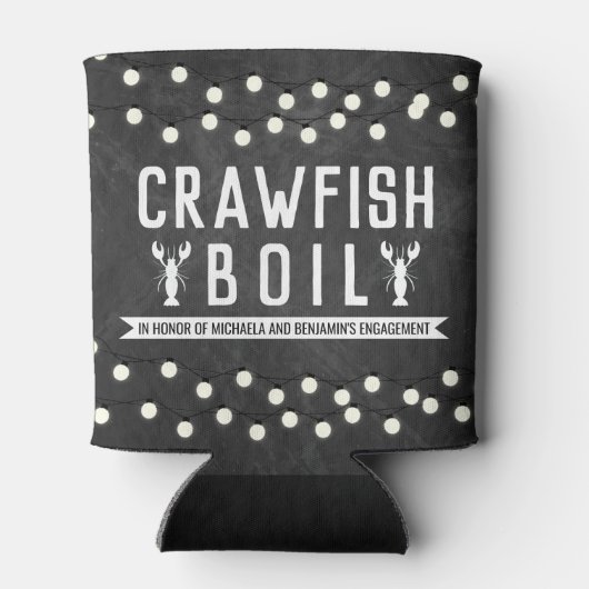 Crawfish Boil Couples Shower Engagement Party Blikjeskoeler (Achterkant)
