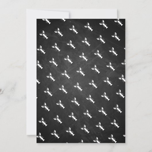 Crawfish Boil Couples Shower Engagement Party Kaart (Achterkant)